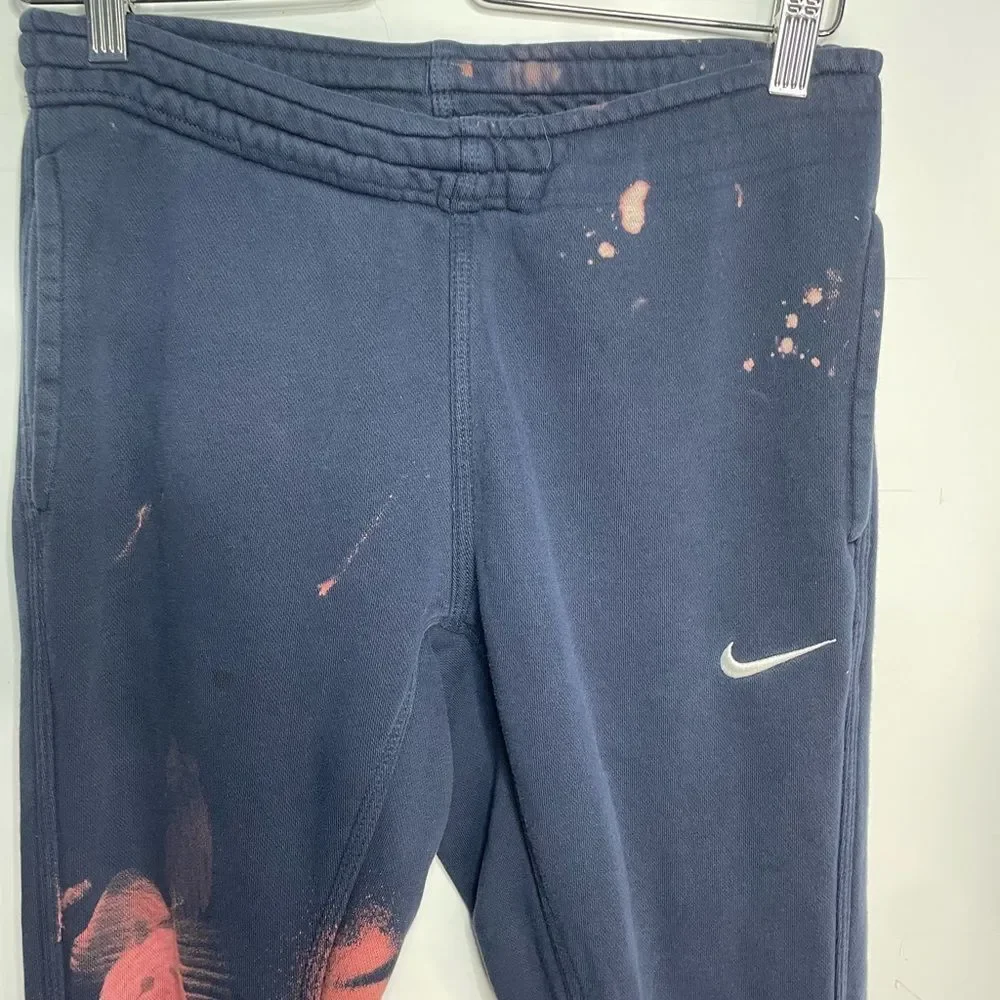 5 for $25🔥Nike Navy Bleach Dyed Sweatpants Small‎